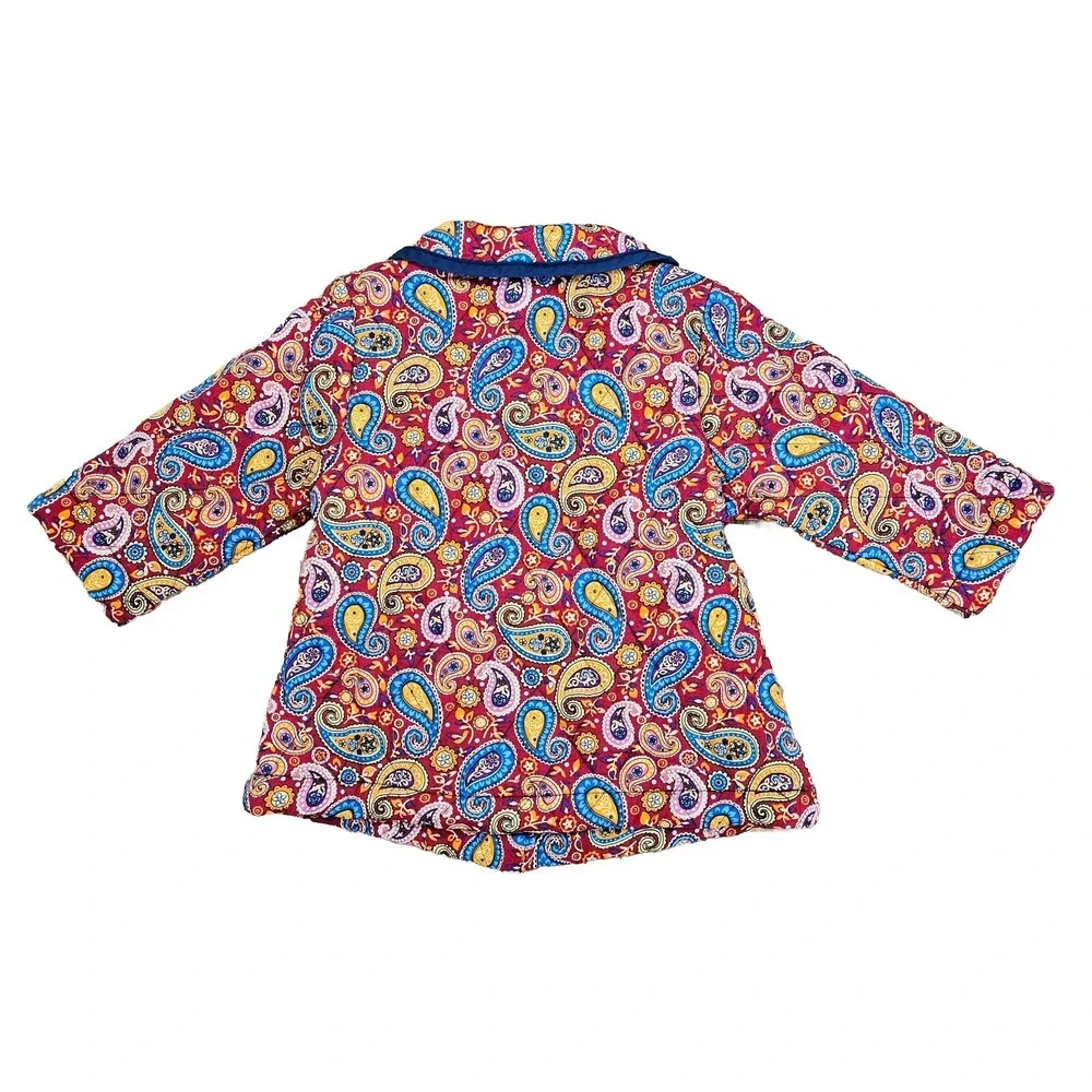 Maria Elena 100% Cotton‎ Paisley Quilted Jacket Toddler Girls 2T Artsy